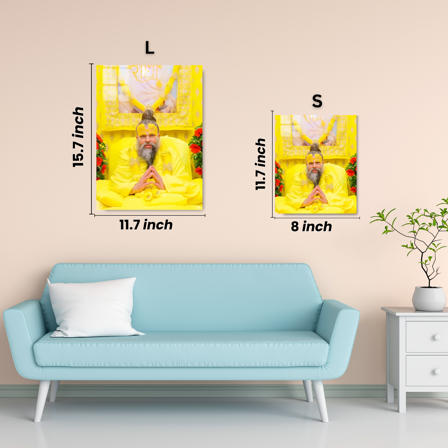Premanand Ji Maharaj - Premium Metal Poster 2