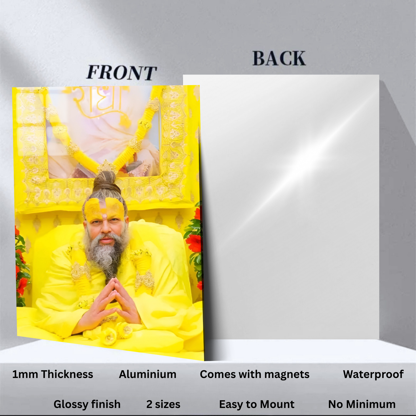 Premanand Ji Maharaj - Premium Metal Poster 2