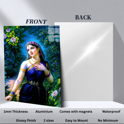 Radha Rani - Premium Metal Poster