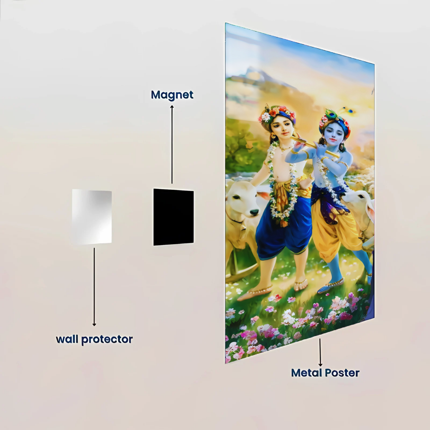 Krishna Balaram - Premium Metal Poster