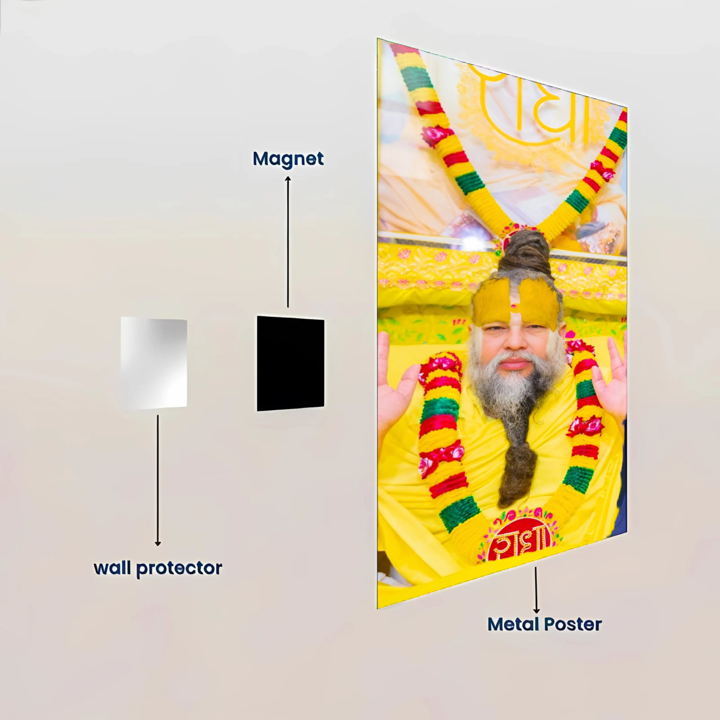 Premanand Ji Maharaj - Premium Metal Poster 1